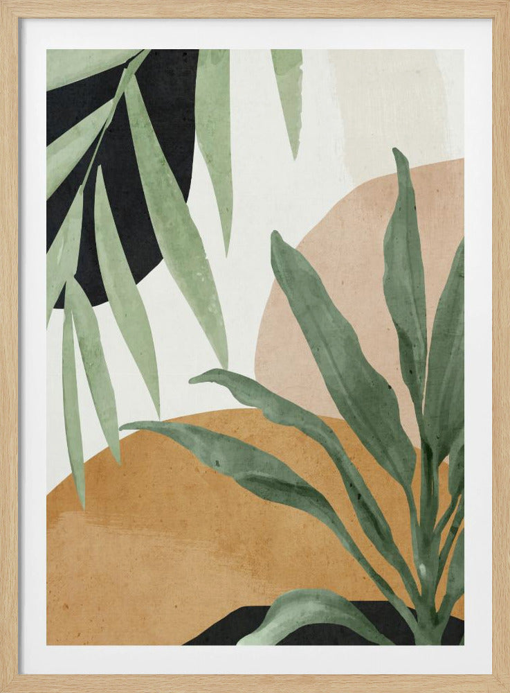 Abstract Art Tropical Leaves | Poster