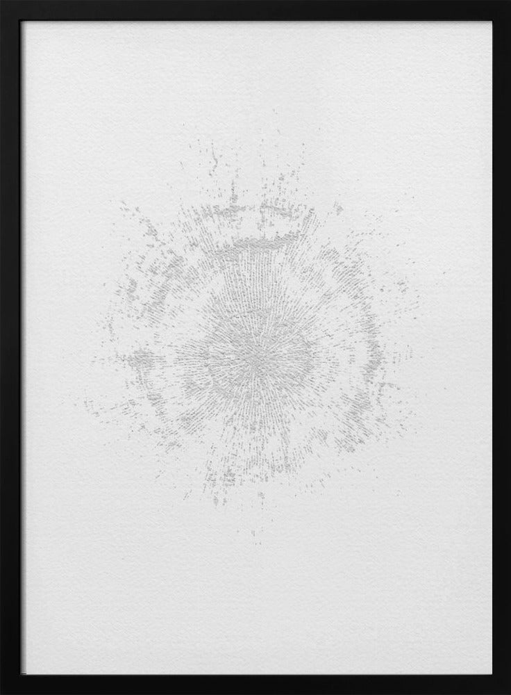 Circular Pattern On A White Canvas | Poster