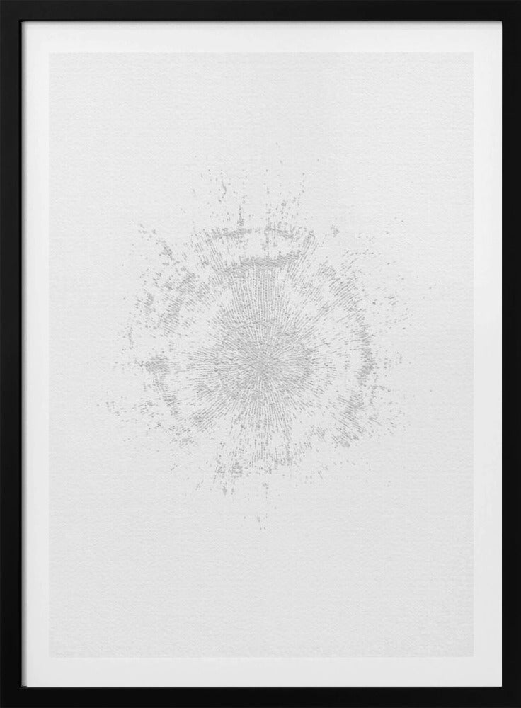 Circular Pattern On A White Canvas | Poster