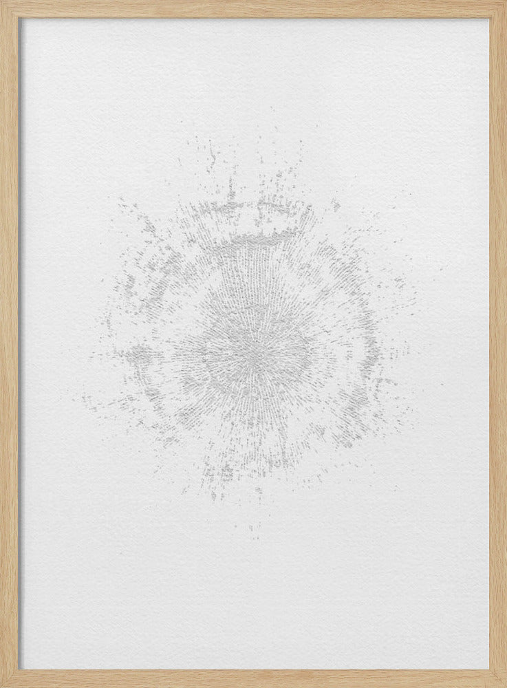 Circular Pattern On A White Canvas | Poster