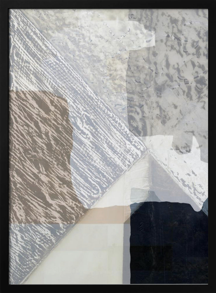 Fragmented Form in White | Poster