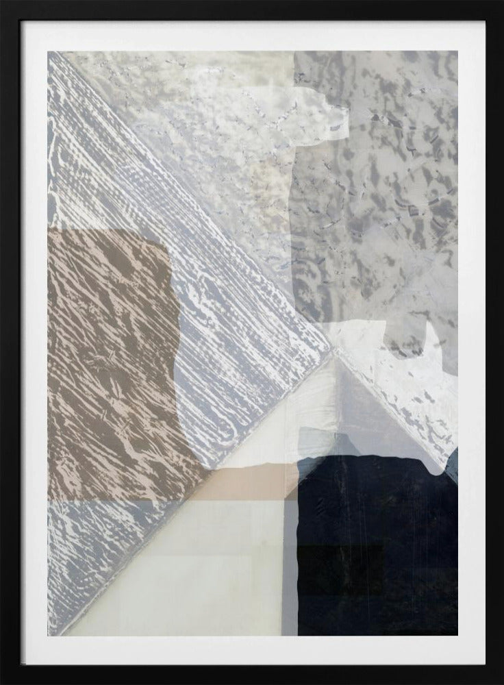 Fragmented Form in White | Poster