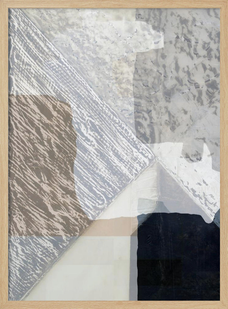 Fragmented Form in White | Poster