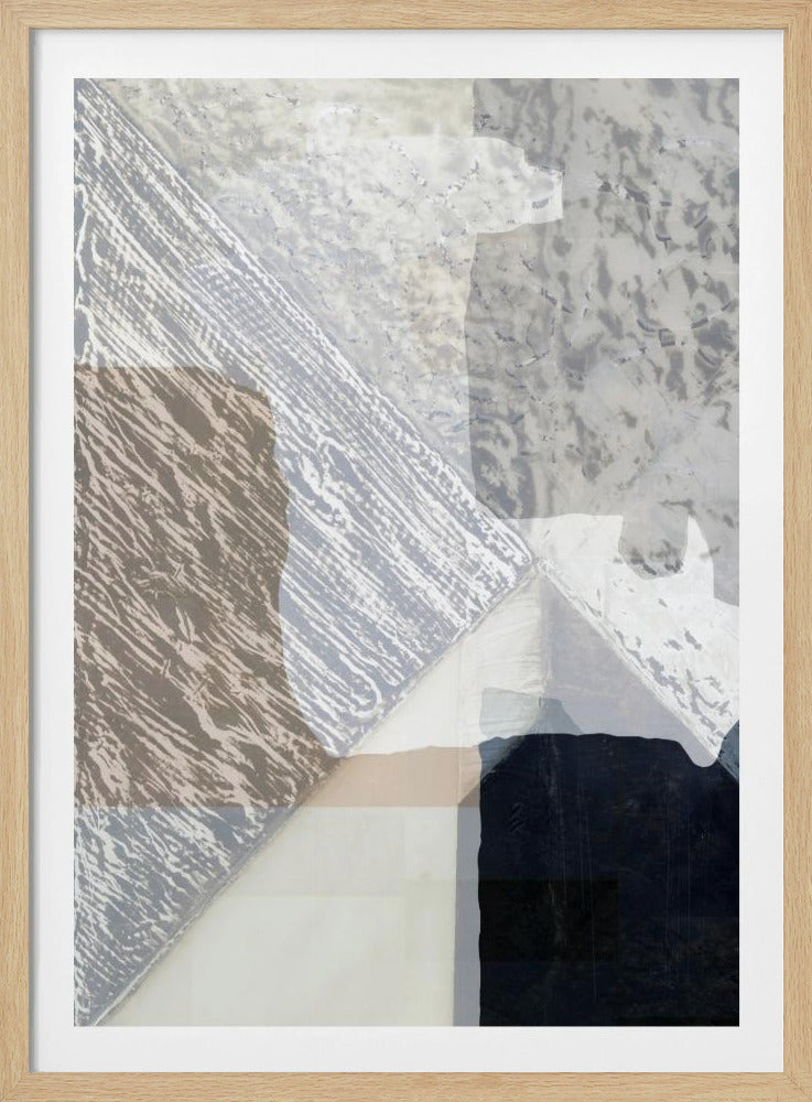 Fragmented Form in White | Poster