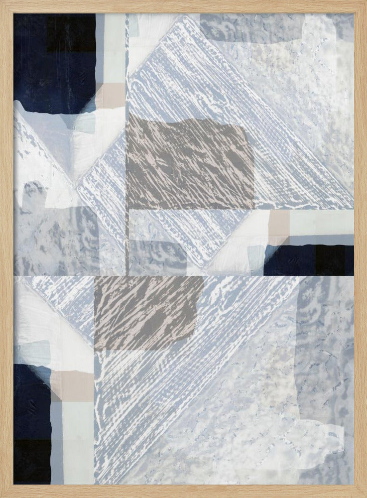 Fragmented Form in White | Poster