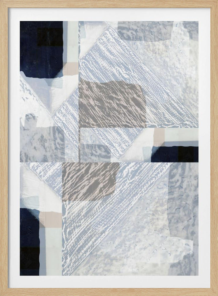 Fragmented Form in White | Poster