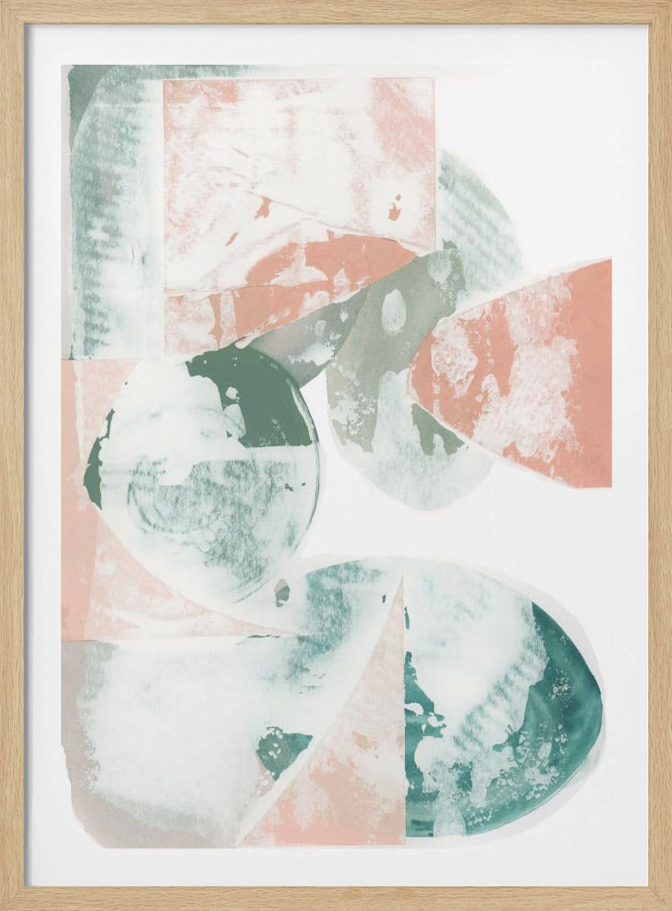 Pastel Tones With Organic Shapes | Poster
