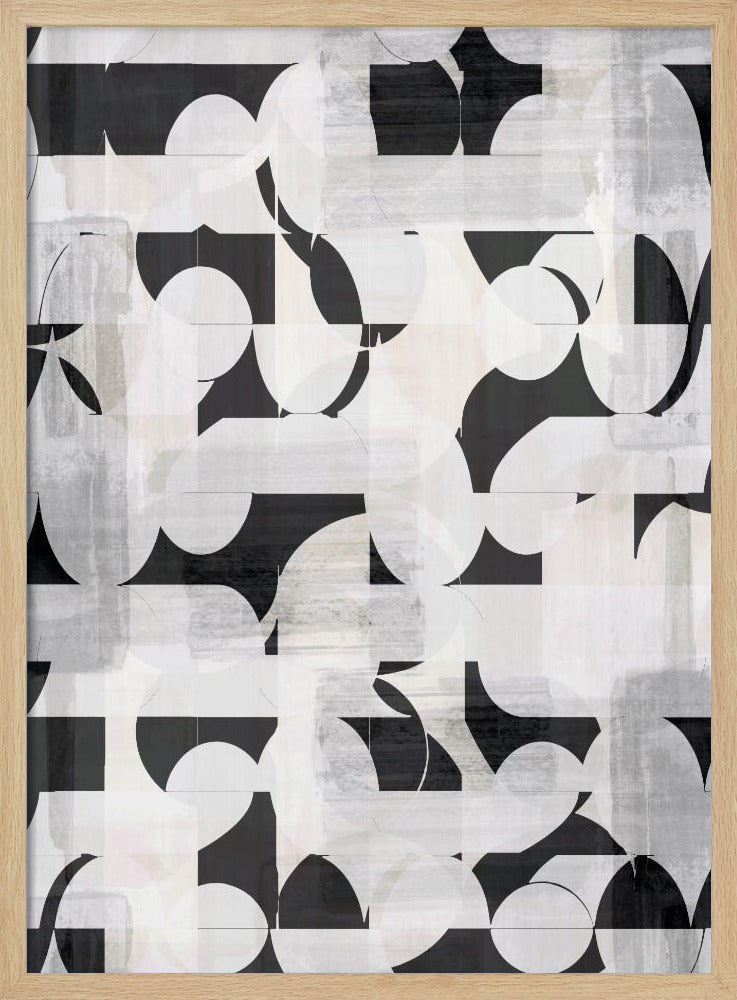 Geometric Shapes And Monochrome Tones | Poster