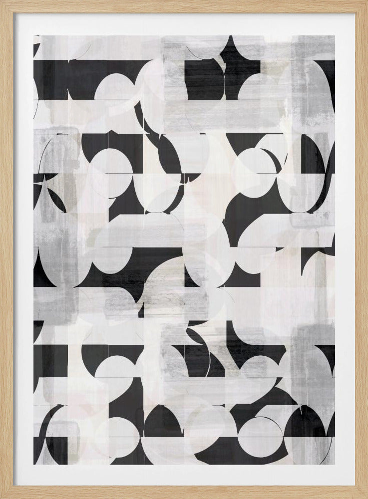 Geometric Shapes And Monochrome Tones | Poster
