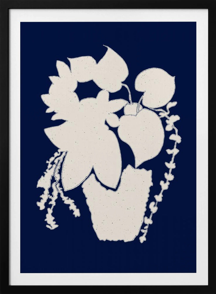 Floral Silhouette of a Plant | Poster
