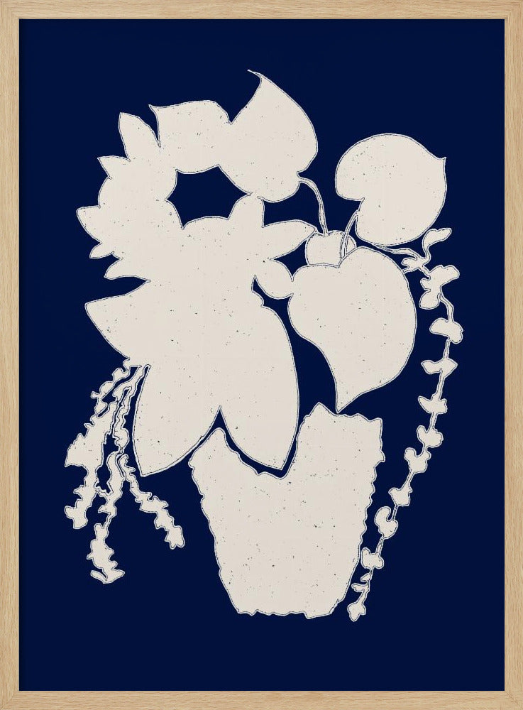 Floral Silhouette of a Plant | Poster