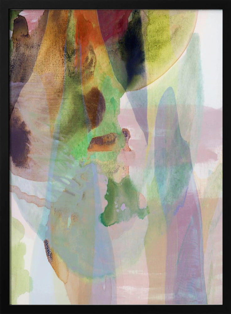 Translucent Abstract in Muted Hues | Poster