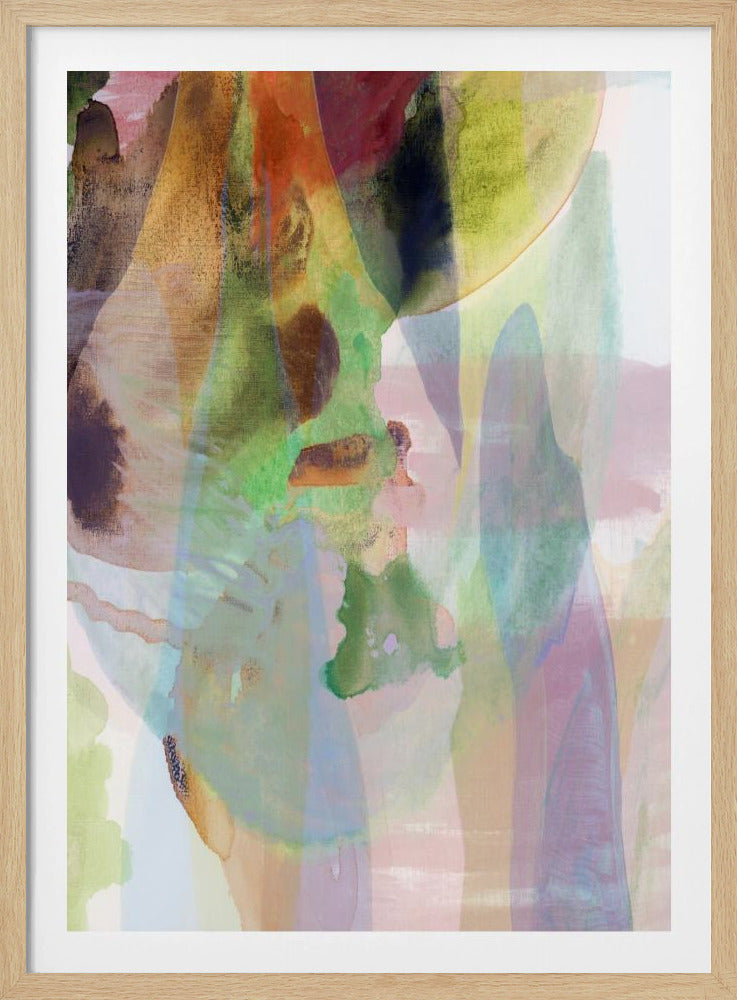 Translucent Abstract in Muted Hues | Poster