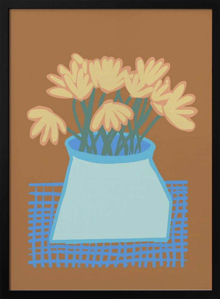 Daisies in vase | Poster