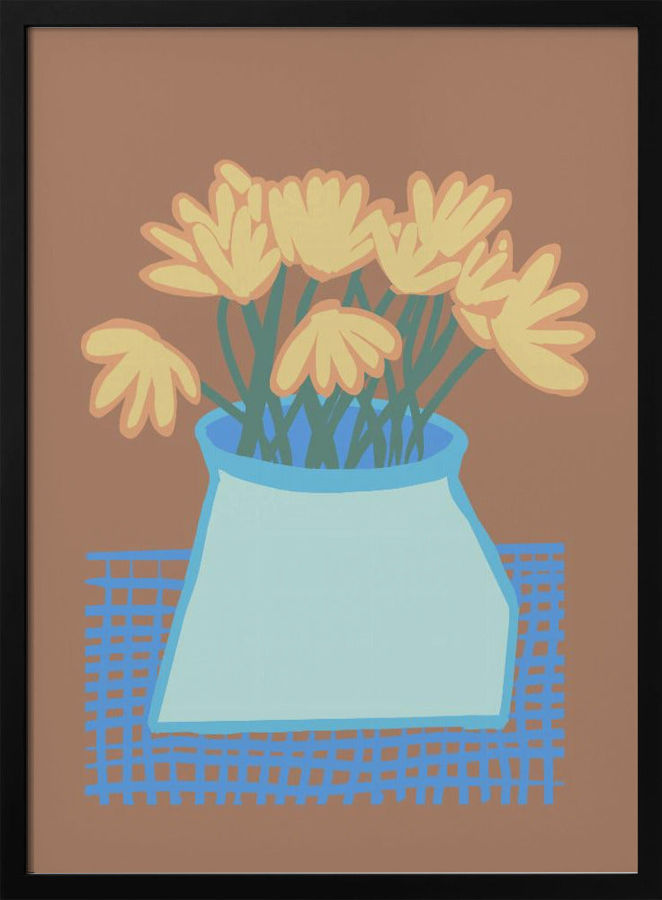 Daisies in vase | Poster
