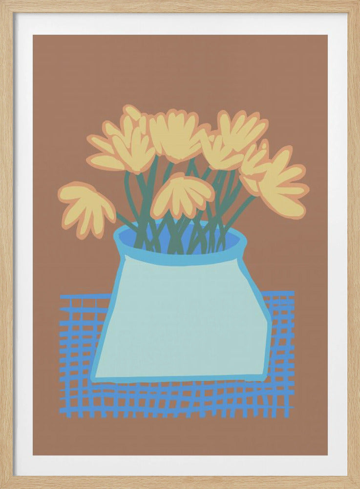 Daisies in vase | Poster