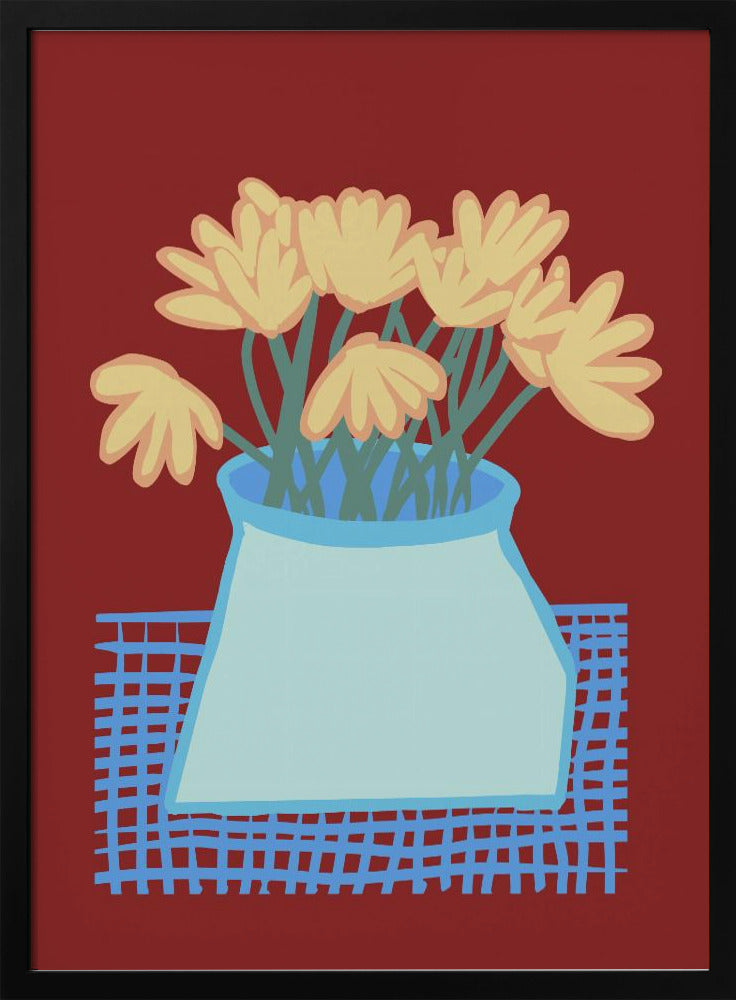 Daisies in vase | Poster