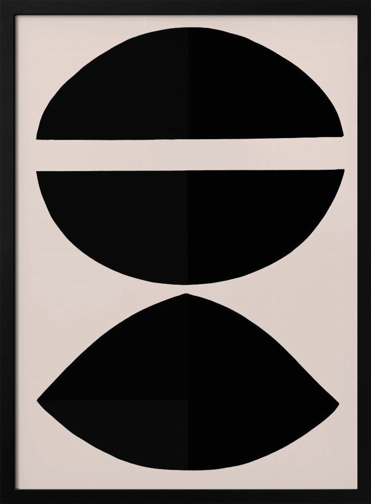Black Geometric Shapes | Poster