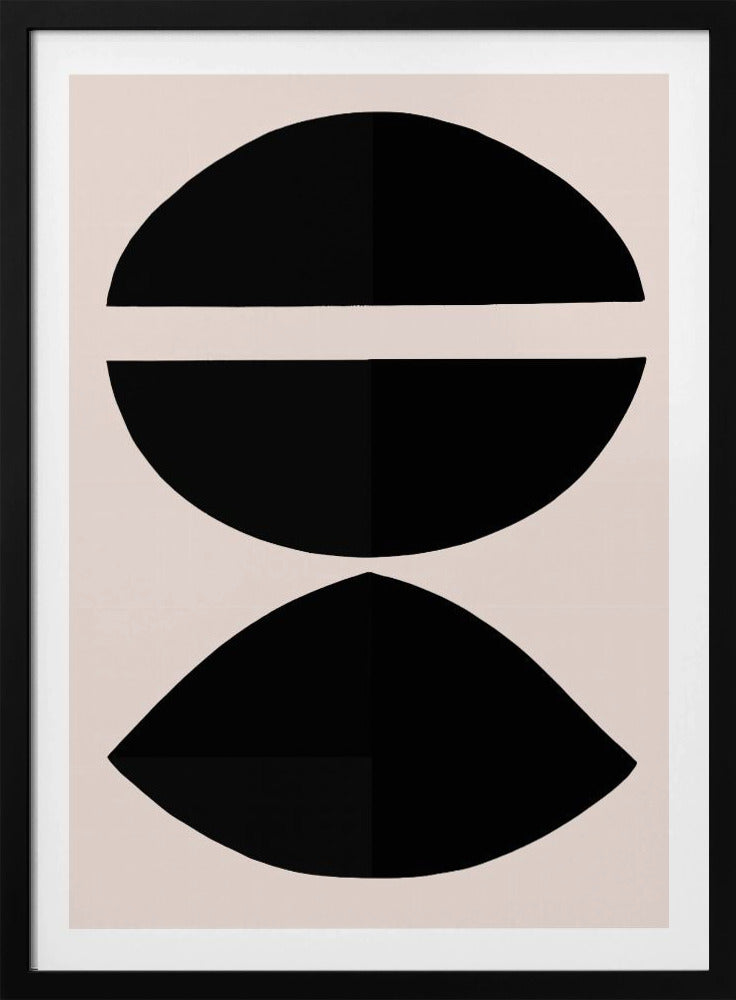 Black Geometric Shapes | Poster