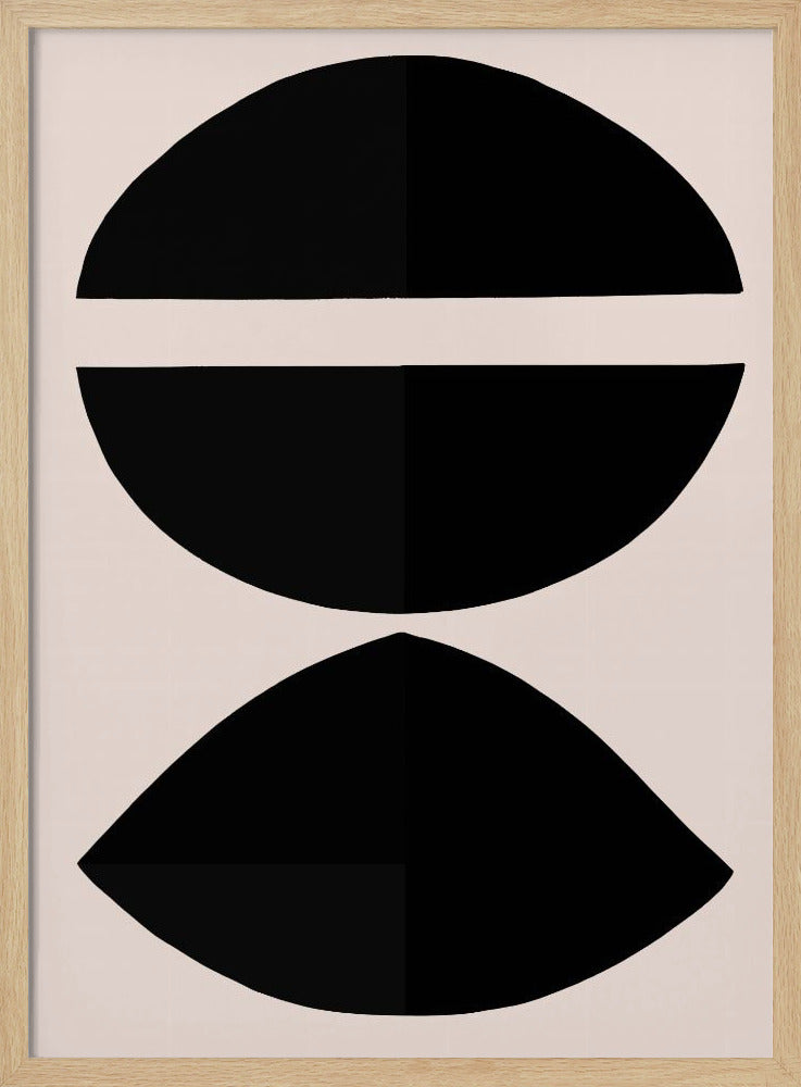 Black Geometric Shapes | Poster
