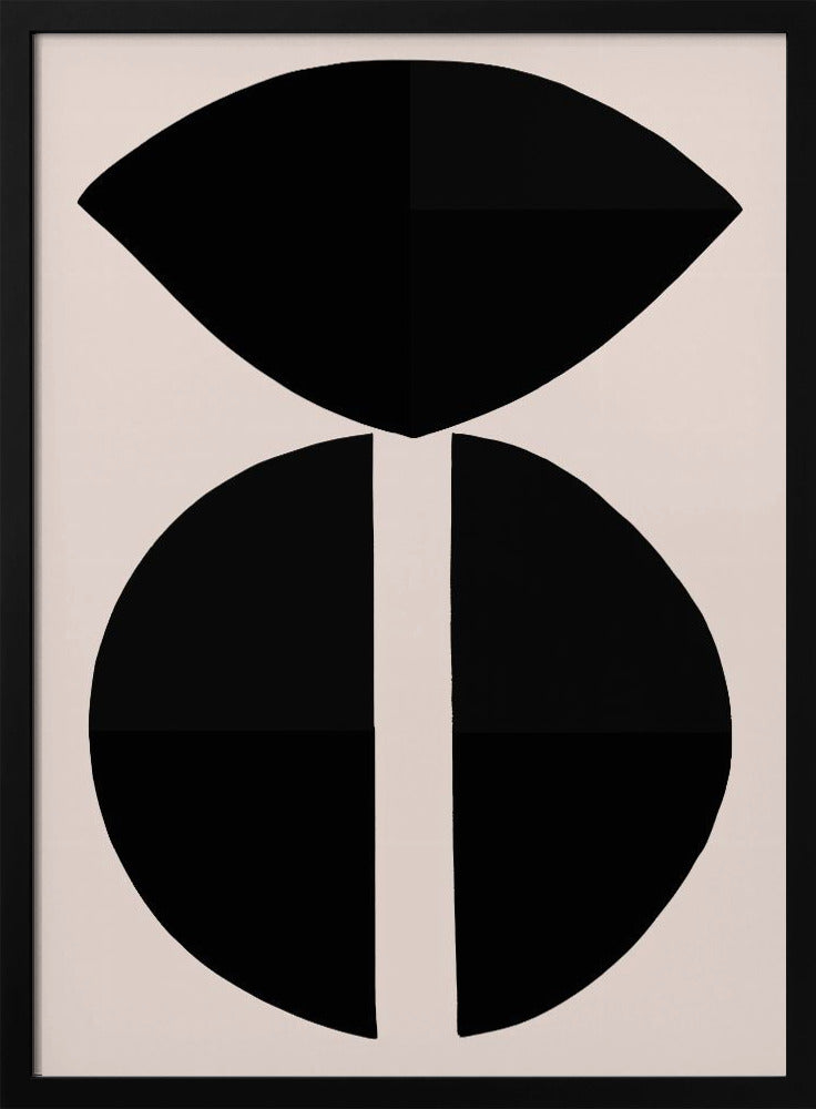 Black Shapes Harmony | Poster