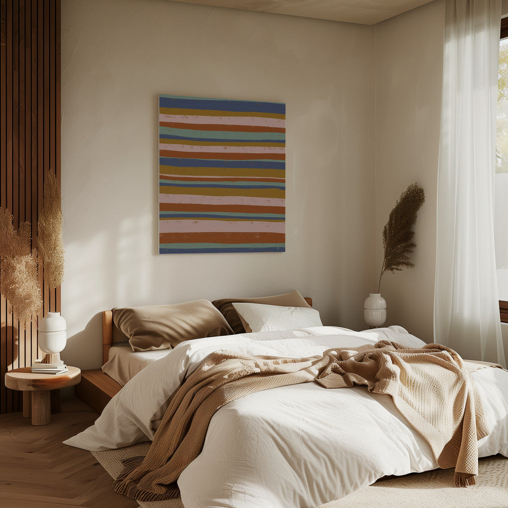 Earthy Stripes Flow | Canvas