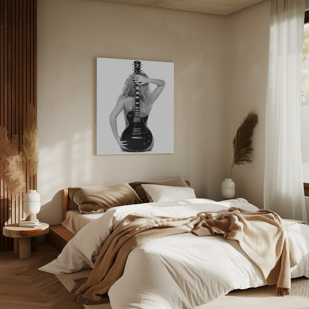 Lady And The Les Paul | Canvas