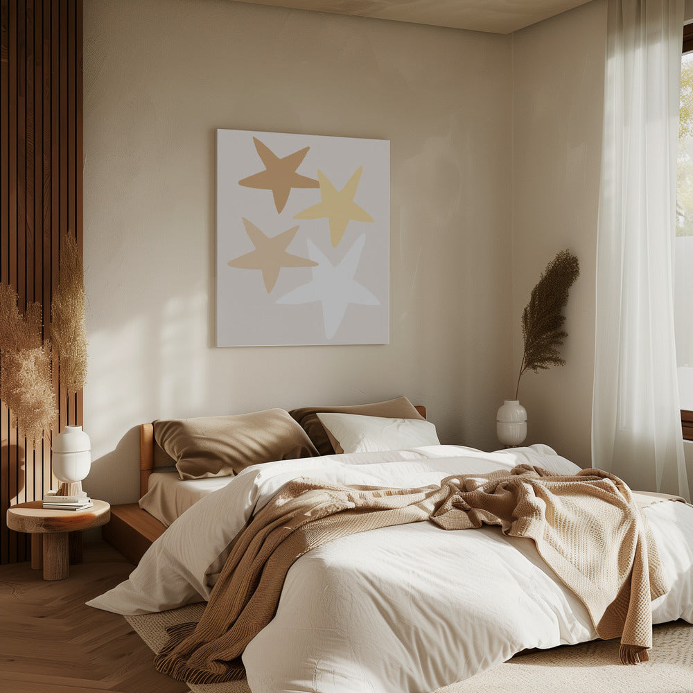 Stars Yellow | Canvas