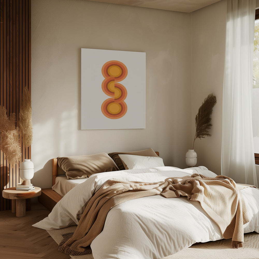 Retro Circles Trio | Canvas