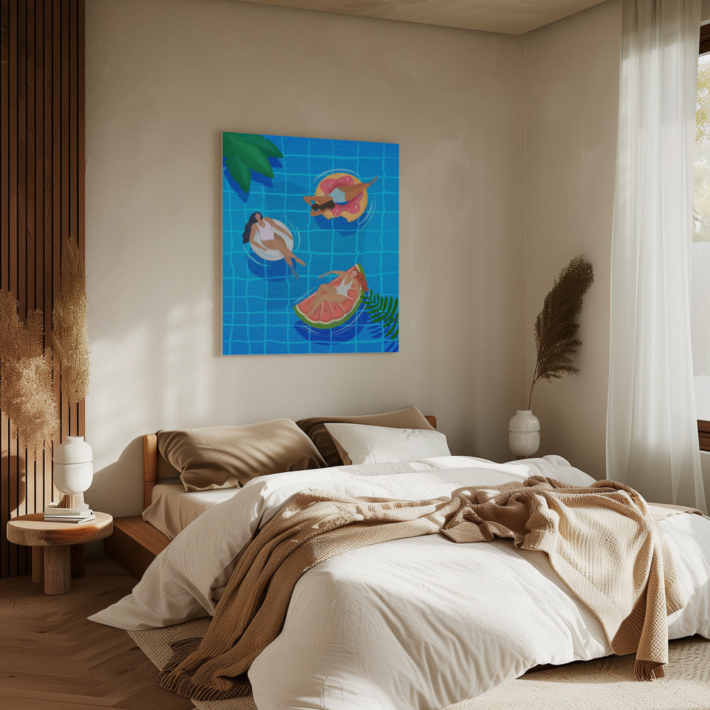Pool Ladies | Canvas