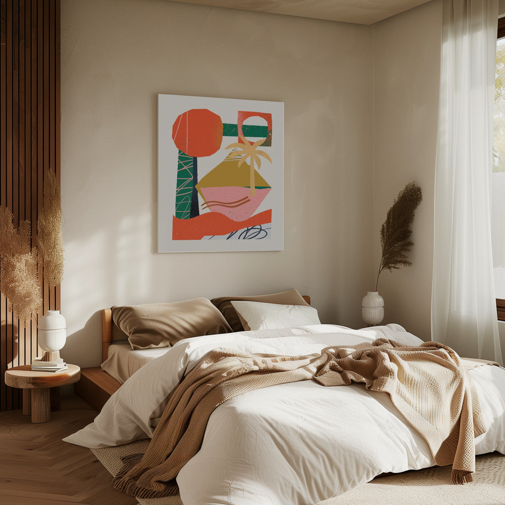 Abstract Beach Collage | Canvas