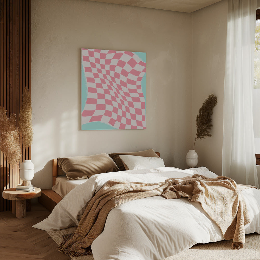 Rippled Checkered Wave | Canvas