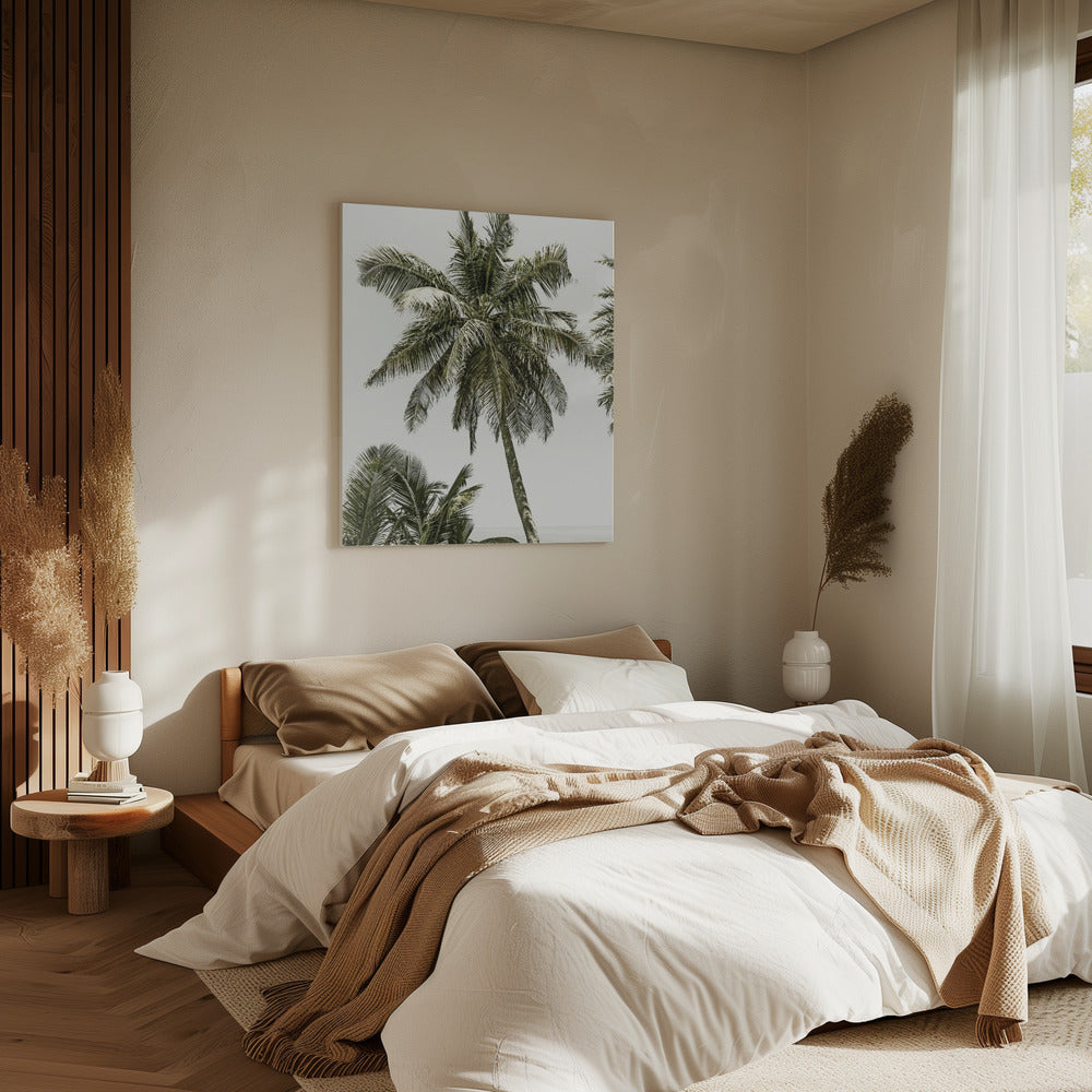 Palm Trees by the ocean | Vintage | Canvas