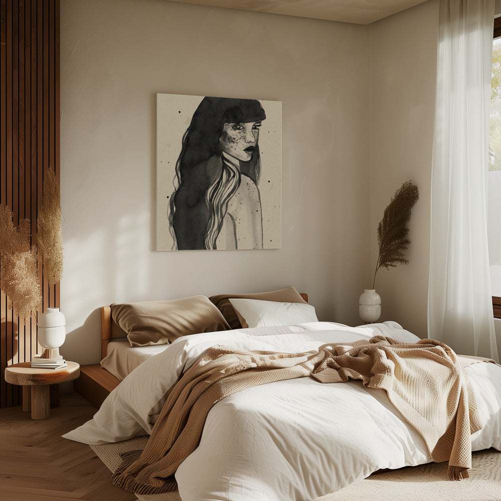 Long Hair Lady | Canvas