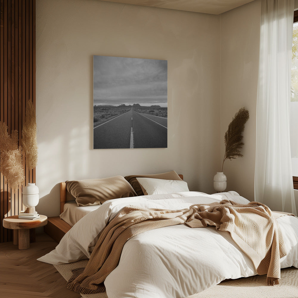 Monochrome Monument Valley II | Canvas