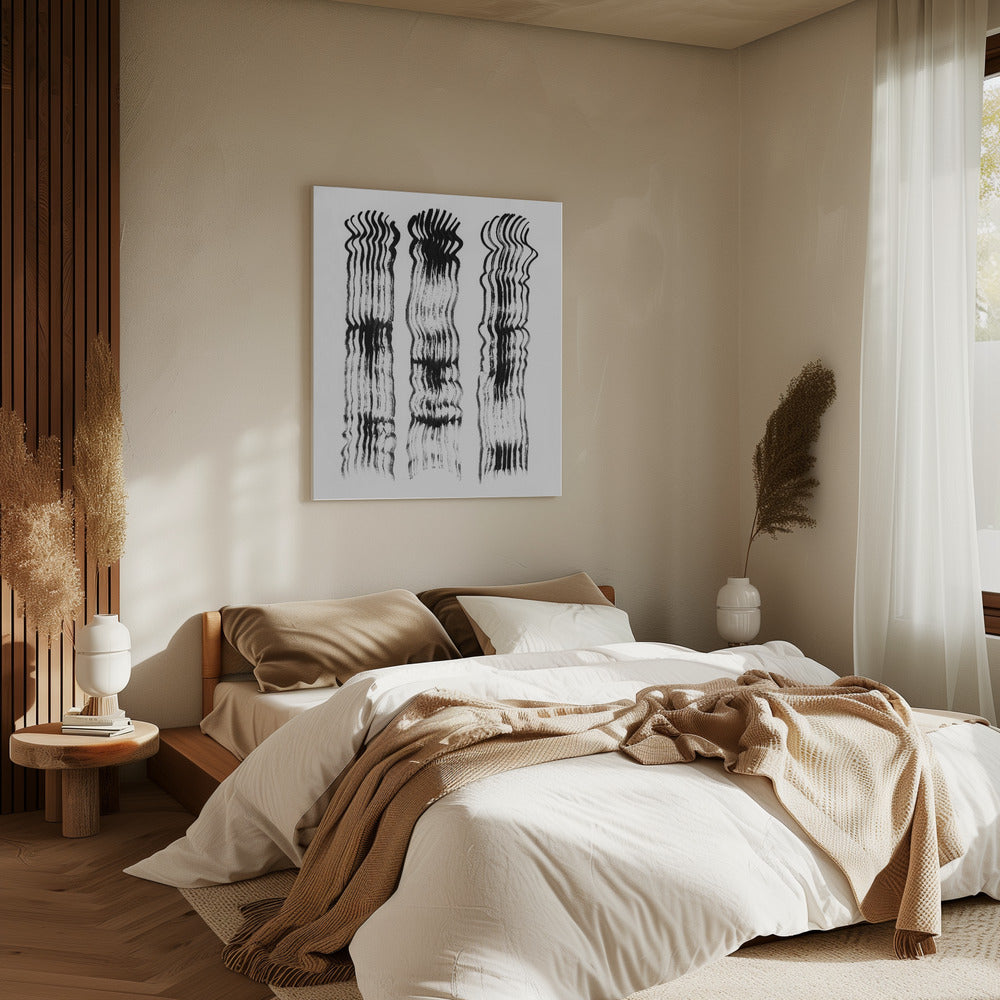 Abstract brushtrokes lines 02 | Canvas