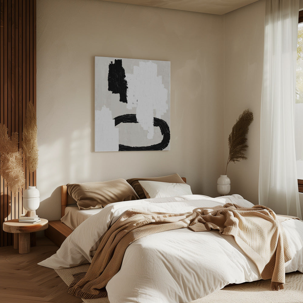 Monochrome Strokes | Canvas