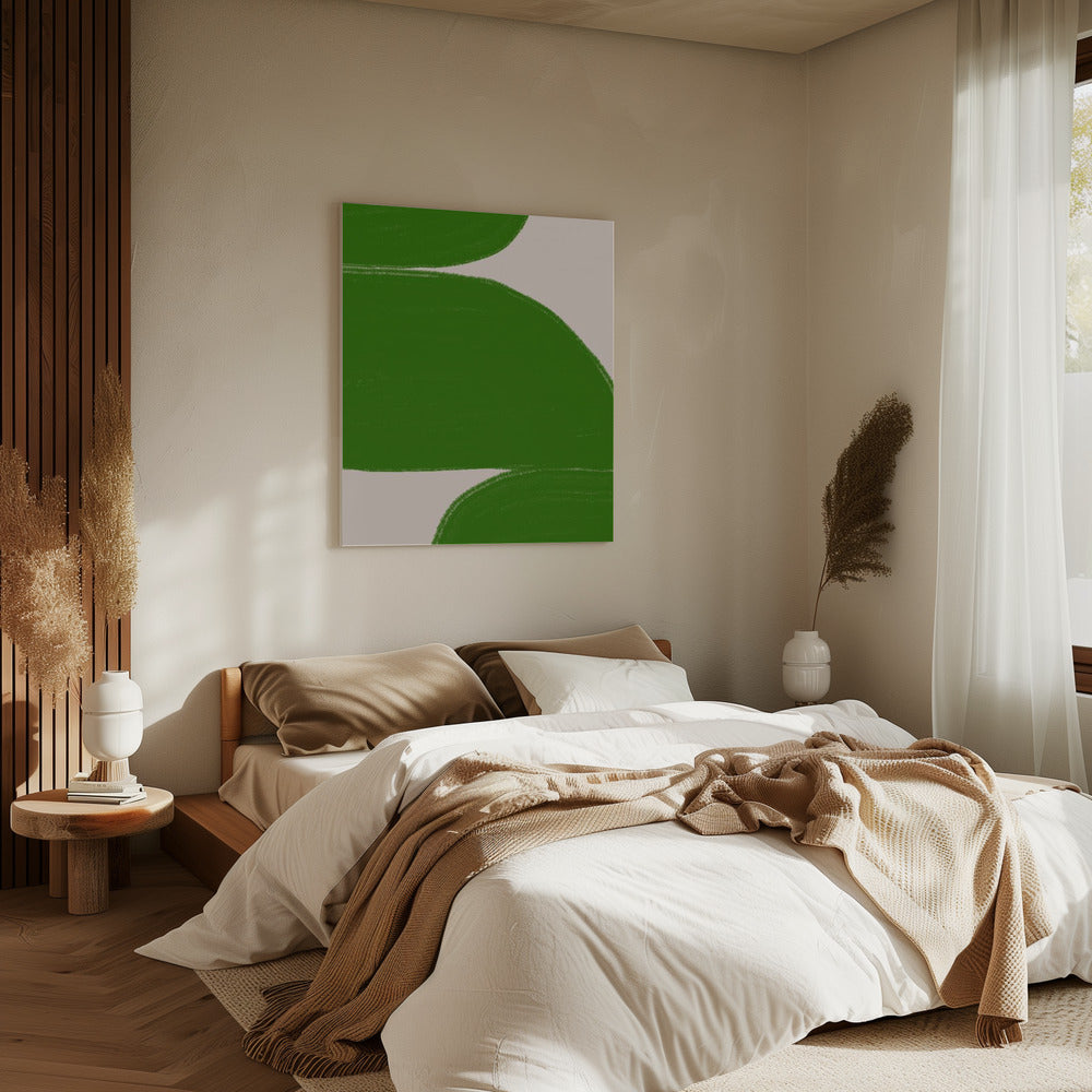 Green Waves Harmony | Canvas