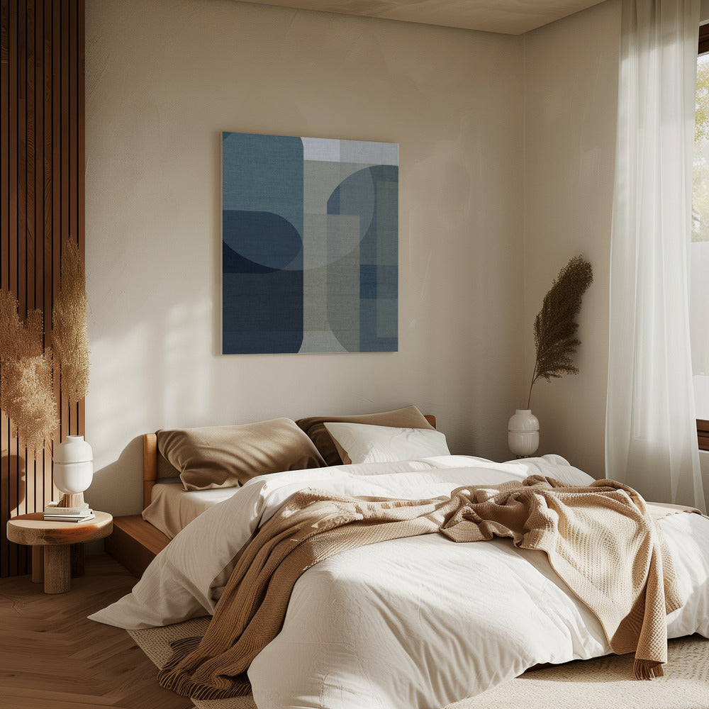 Woven Blue Layers 1 | Canvas