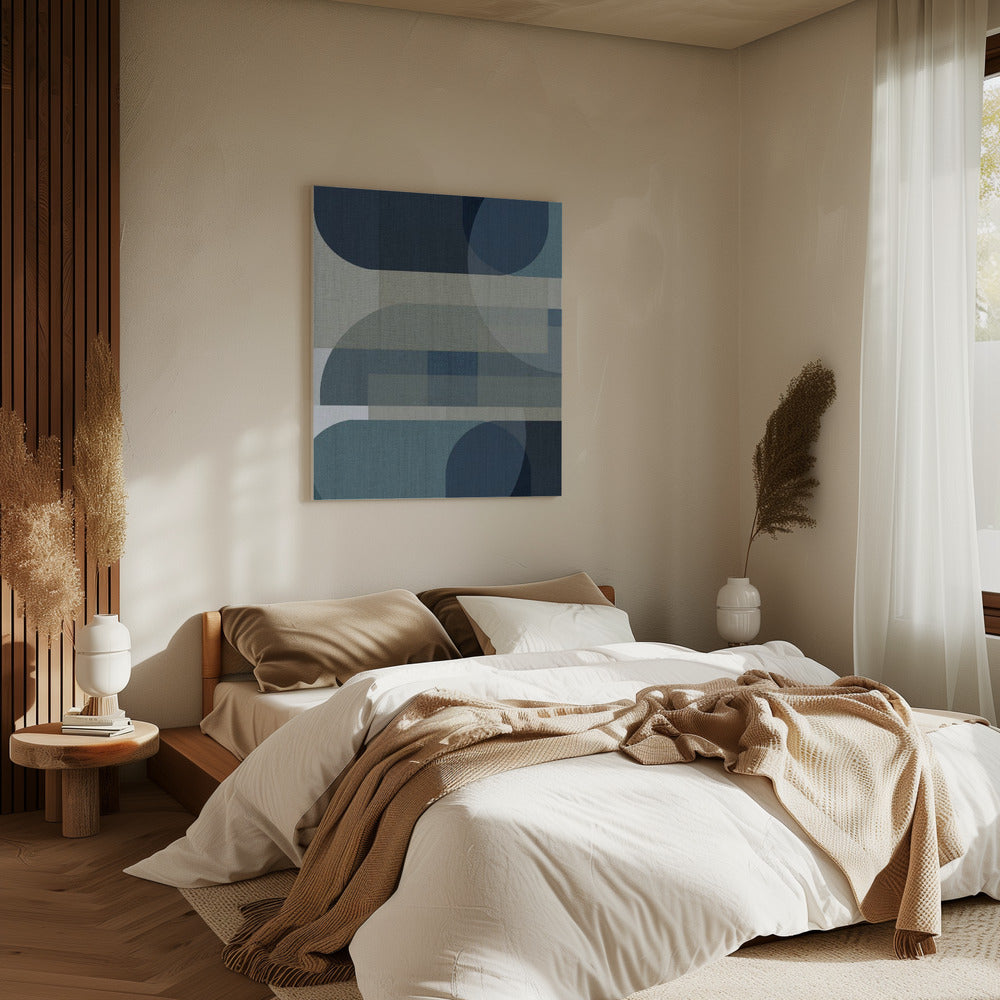 Woven Blue Layers 3 | Canvas