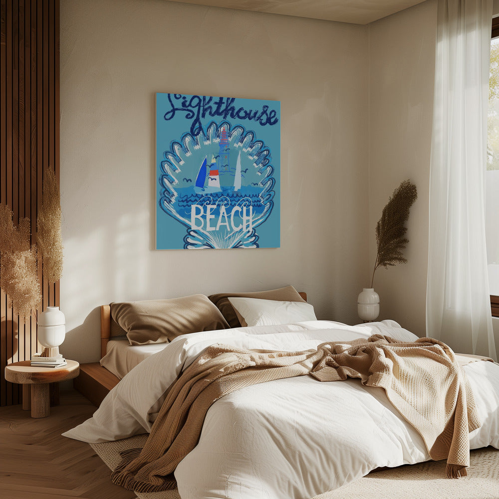 Lighthouse Beach Poster 2 | Canvas