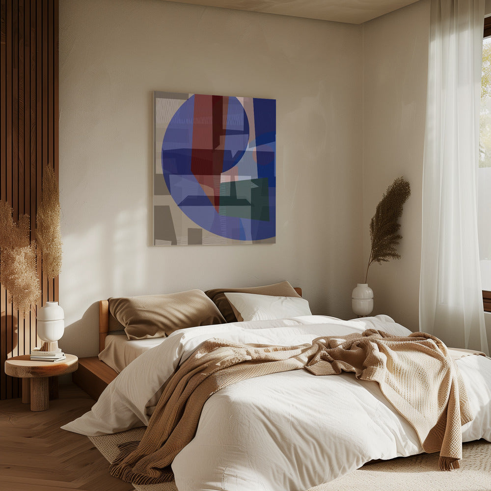 Brown Blue Woven 5 | Canvas
