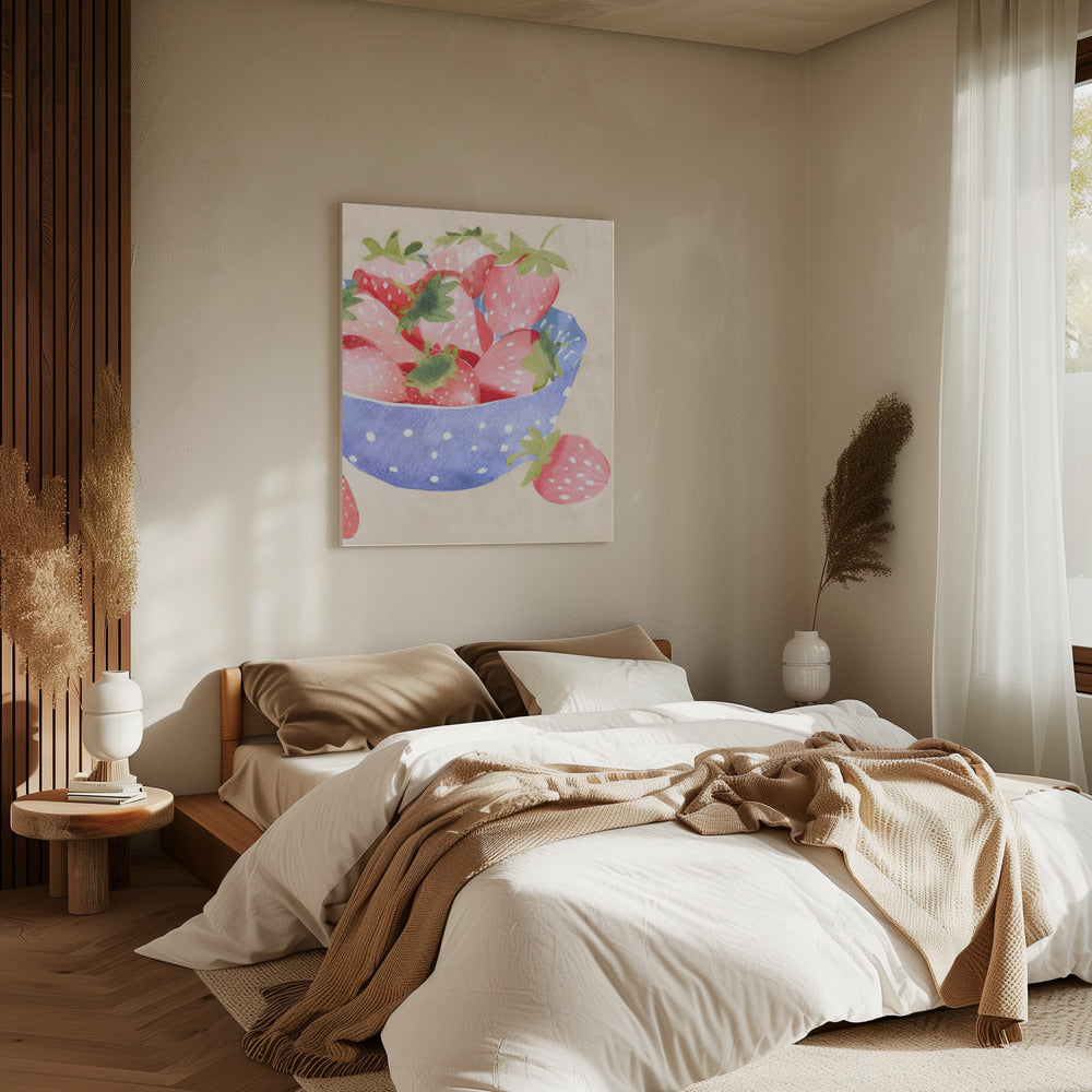 Erdbeeren in Schale | Canvas