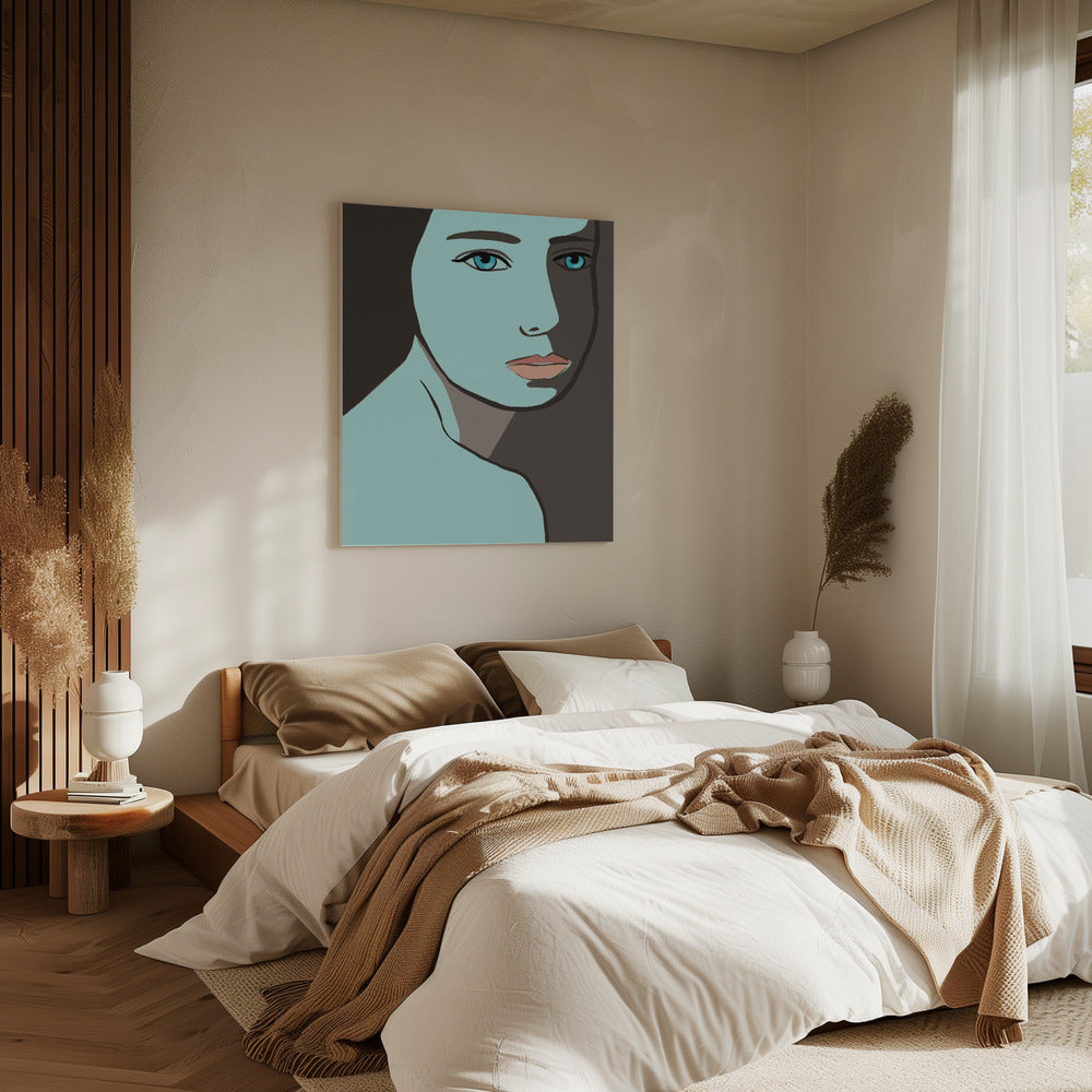 Blue woman | Canvas