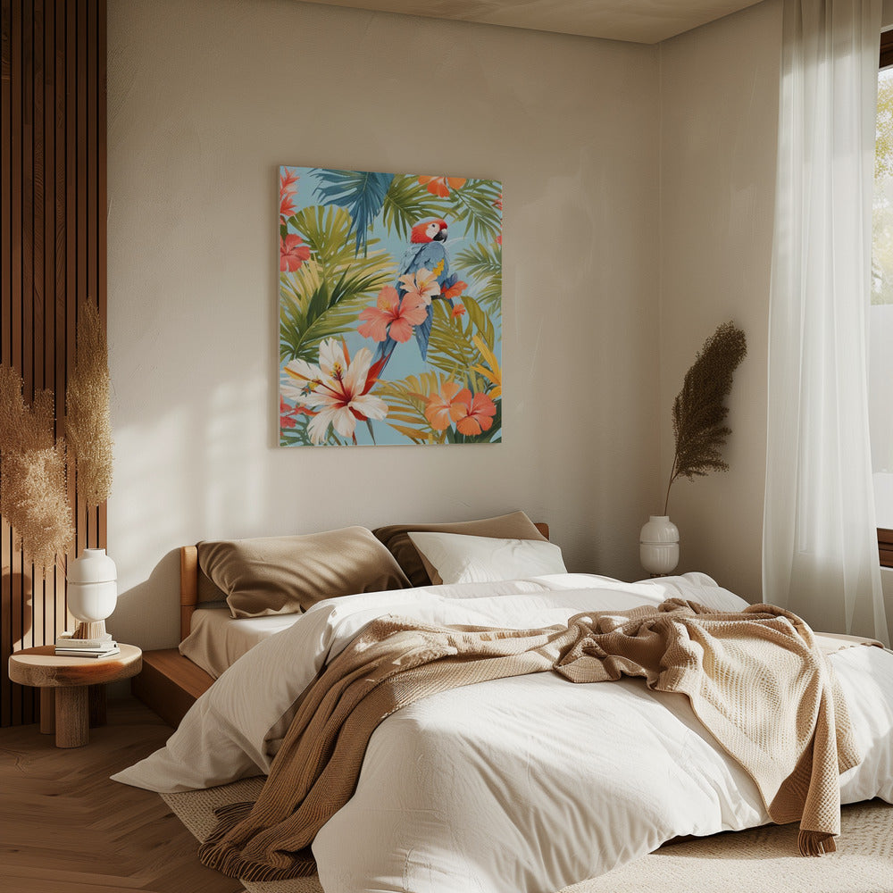 Macaw Tropical Solitude | Canvas