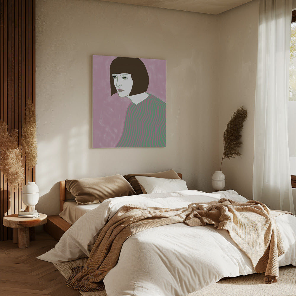 The brunette | Canvas