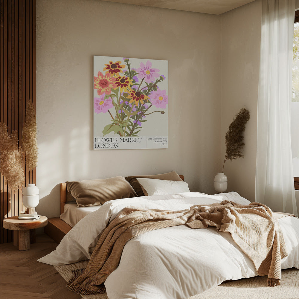 London Flower Market | Canvas