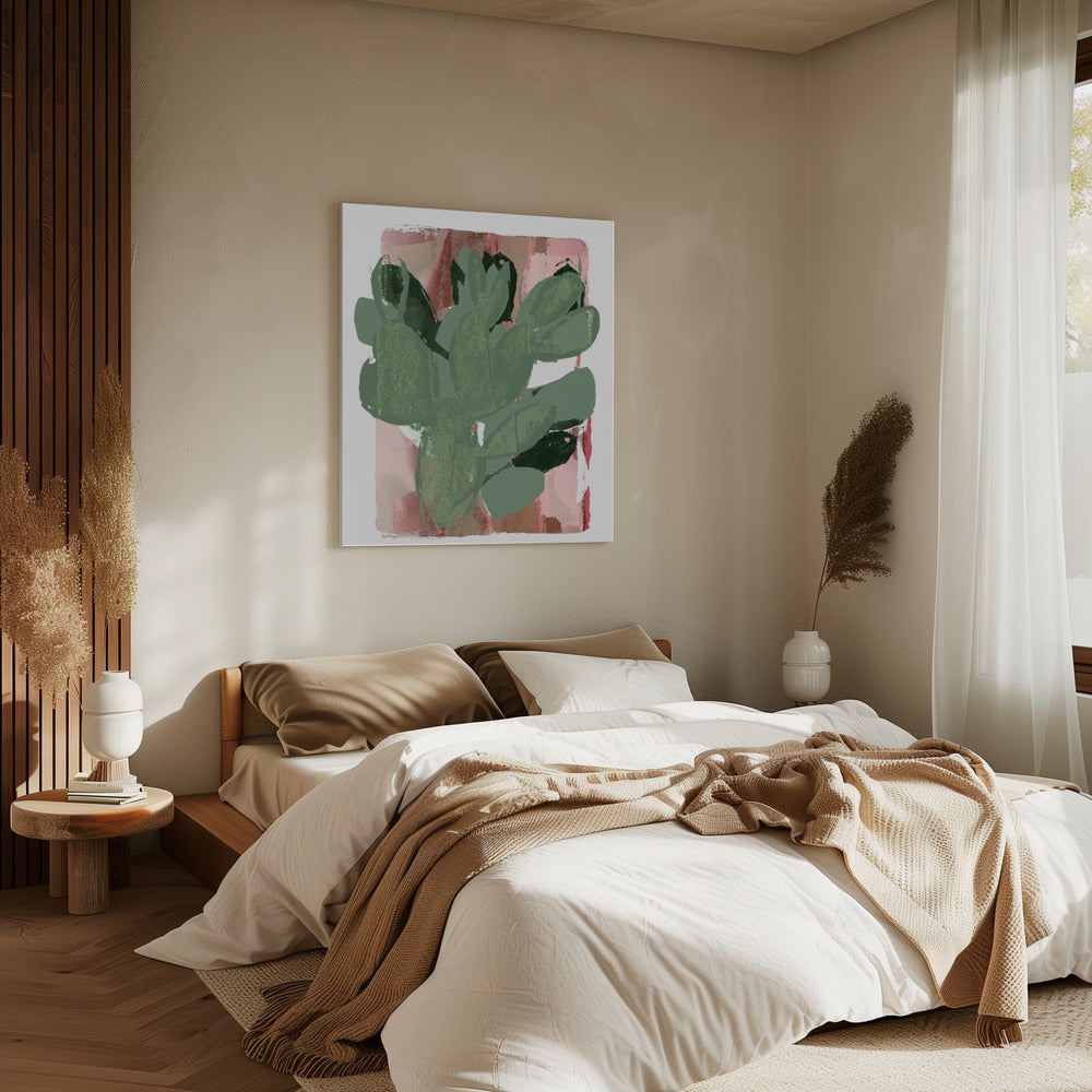 Cactus Green Pink 3 | Canvas