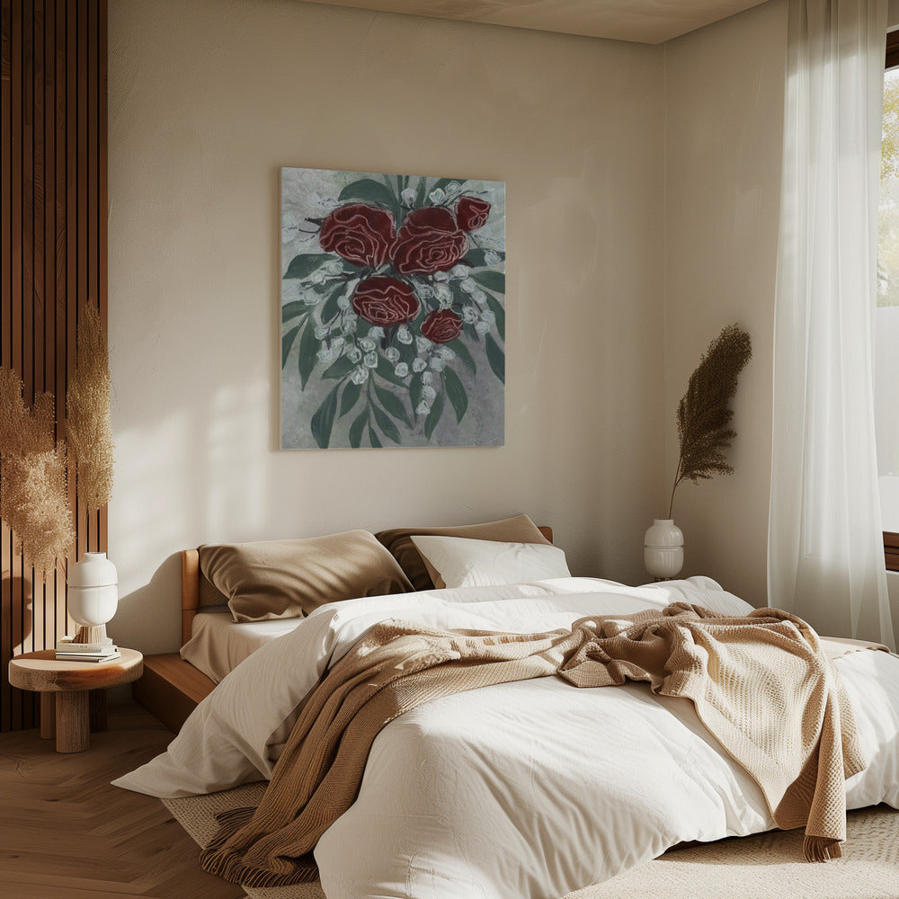 Zeldah red roses | Canvas
