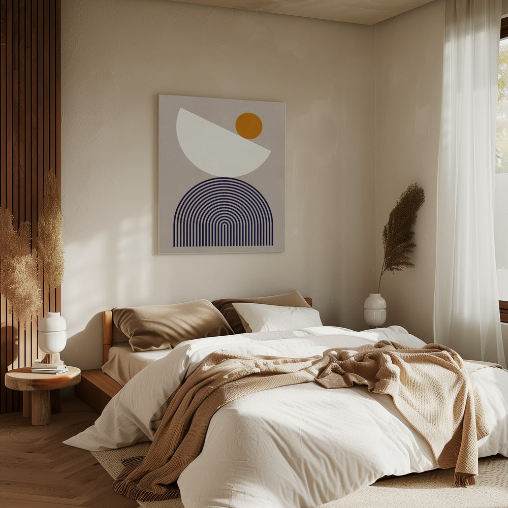Lines and semicircles 1 | Canvas